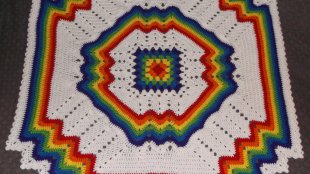 granny square and ripple crochet afghan pattern you tube
