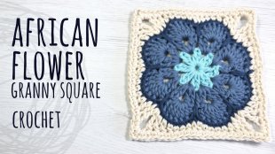 crochet african flower granny square you tube