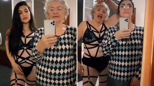matures and grannies in lingerie tube